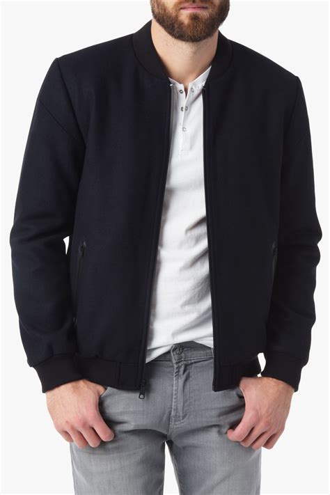 Bomber jacket in wool 